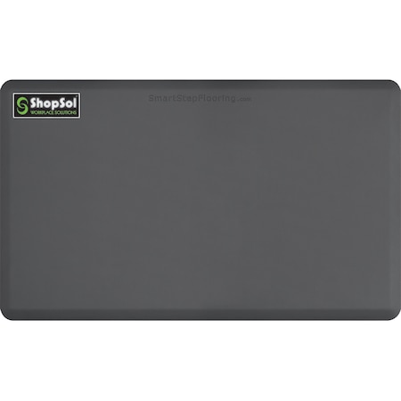 Shopsol Anti-Fatigue Supreme Mat, 5"x3", Gray 1010656